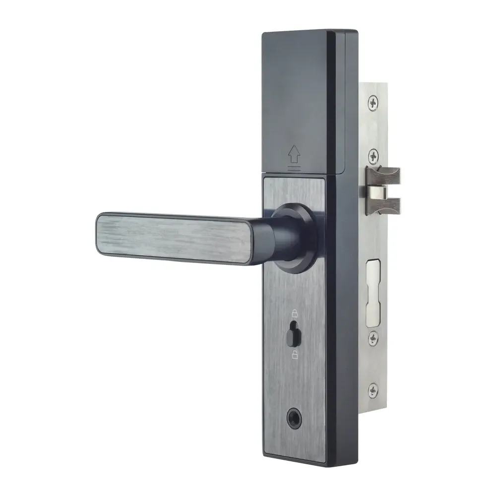 Замок біометричний автономний Trinix TRL-5108BTF Black Right з Bluetooth, зчитувачем відбитків пальців і карт Mifare (65-00029) Київ - фото 3