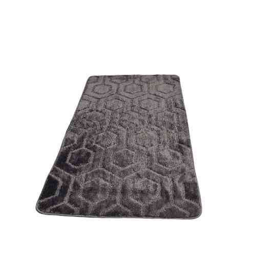 Килимок для ванної кімнати U-виріз Соти Standard сірий поліпропілен Дариана Житомир