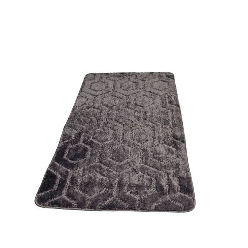 Килимок для ванної кімнати U-виріз Соти Standard сірий поліпропілен Дариана Житомир - изображение 1