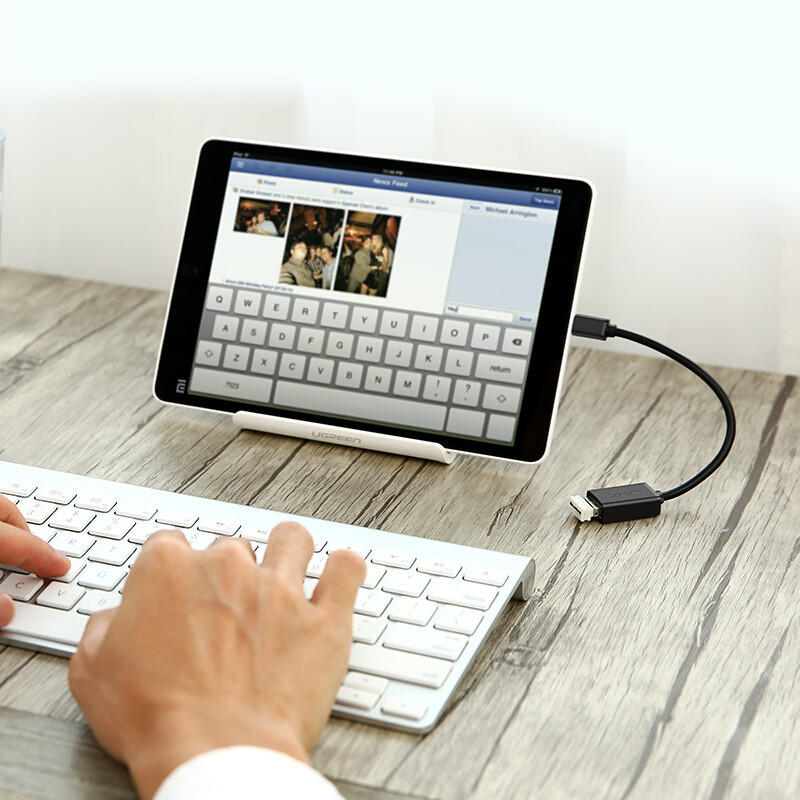 Micro USB OTG кабель-адаптер Ugreen US133 (Чорний, 12см) Николаев - изображение 4