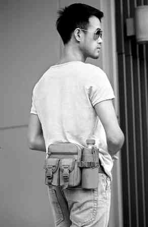 Поясная армейская сумка с карманом для бутылки воды Винница