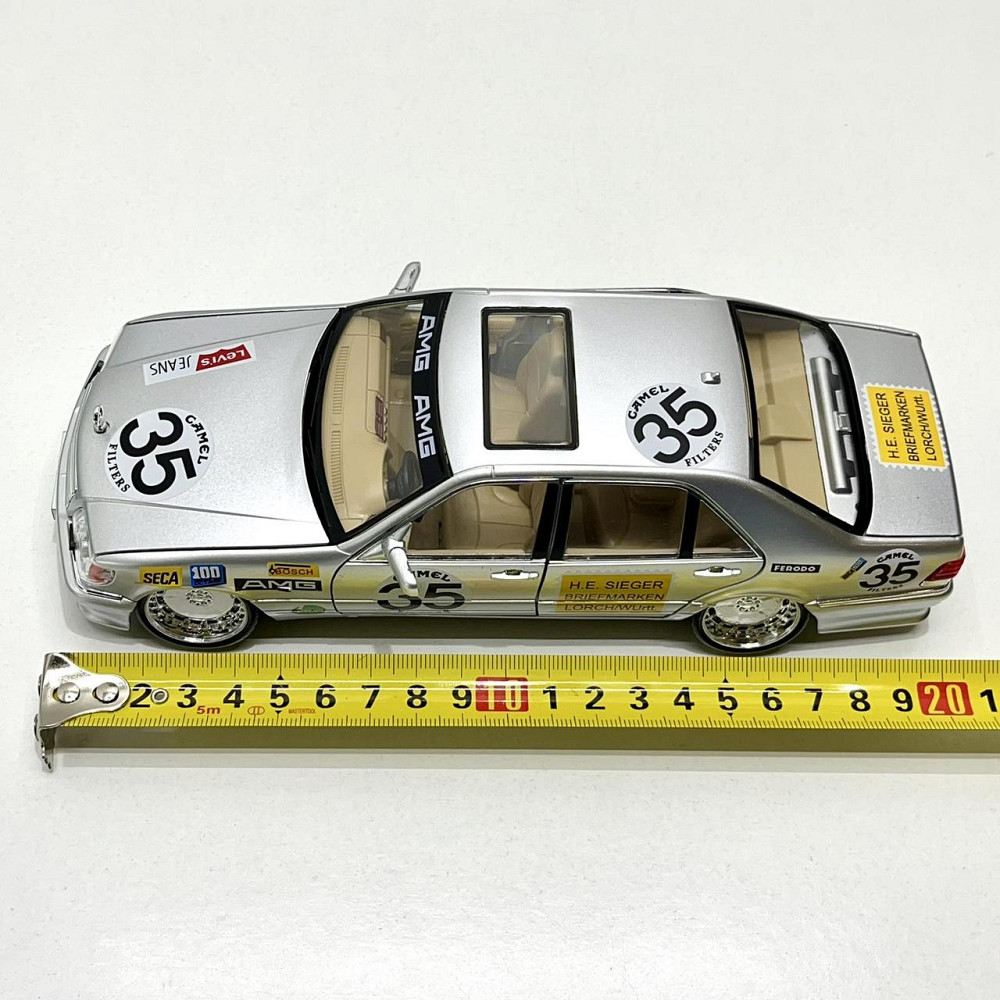 Машинка Авто Експерт Mercedes-Benz S-Class W140 металопластикова 1:24 звук світло інерція відчиняються двері капот багажник Сіра Чернигов - изображение 7