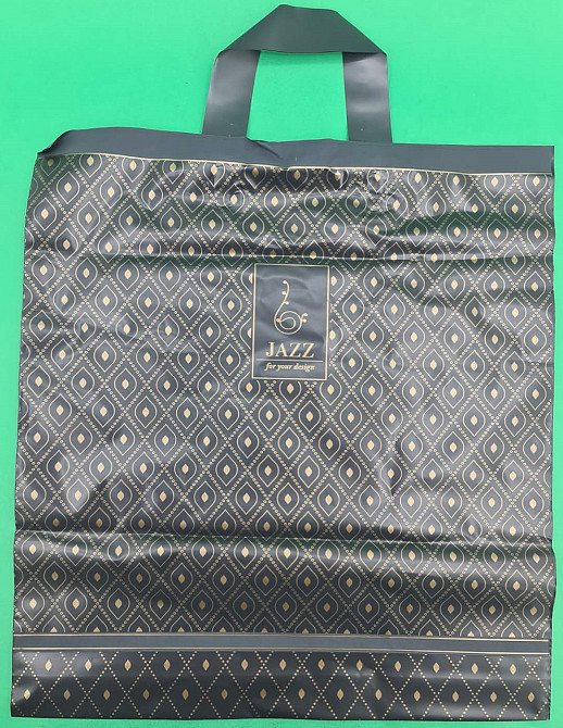 Пакет із петльовою ручкою, чорний "Джаз (38х42) (50 шт.) Харків - фото 1