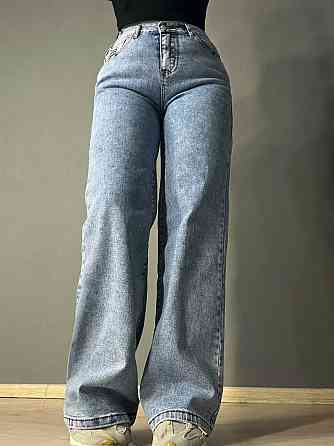 Джинси жіночі Meecaloo 6010 palazzo jeans comfort полегшені палаццо широкі блакитні, блакитний, 30,  Одеса