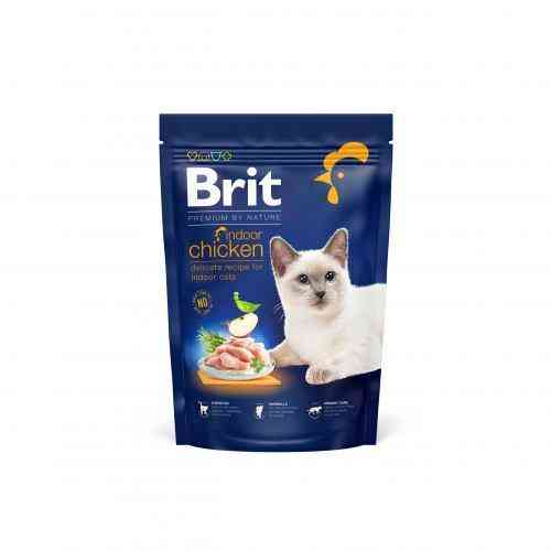 Сухой корм Brit Premium Cat by Nature Indoor для кошек, живущих в помещении, с курицей, 800 г Киев