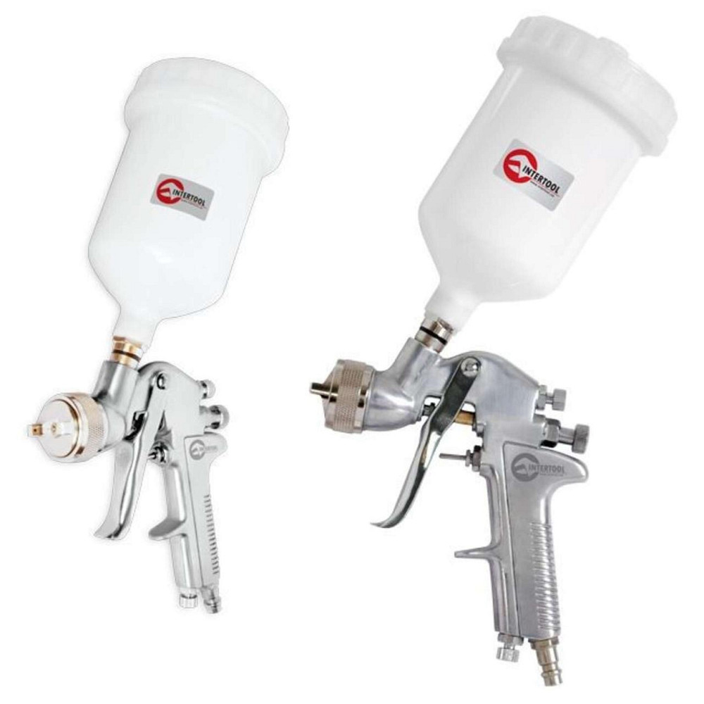 Фарба пневматична HP, форсунка 1.4мм, верхній пластиковий бачок 600мл, 5бар. Мукачево - фото 1