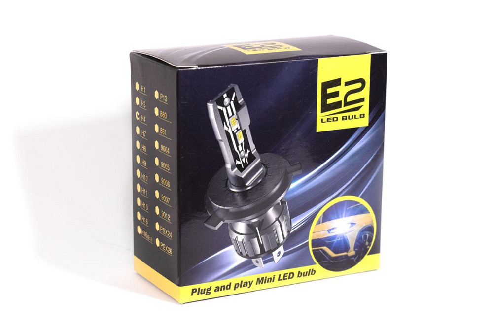 Комплект світлодіодних ламп StarLight E2 H4 9-18V 36W P14,5s chip 3570 6500K Харків - фото 4