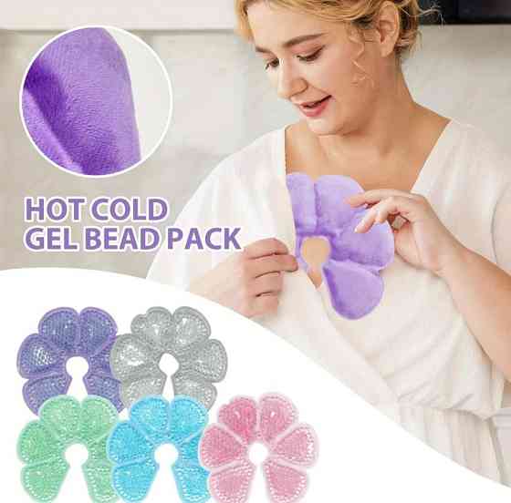 Гелевая термонакладка для груди охлаждение/согревание. Гелевая подушечка для груди при лактации. Киев