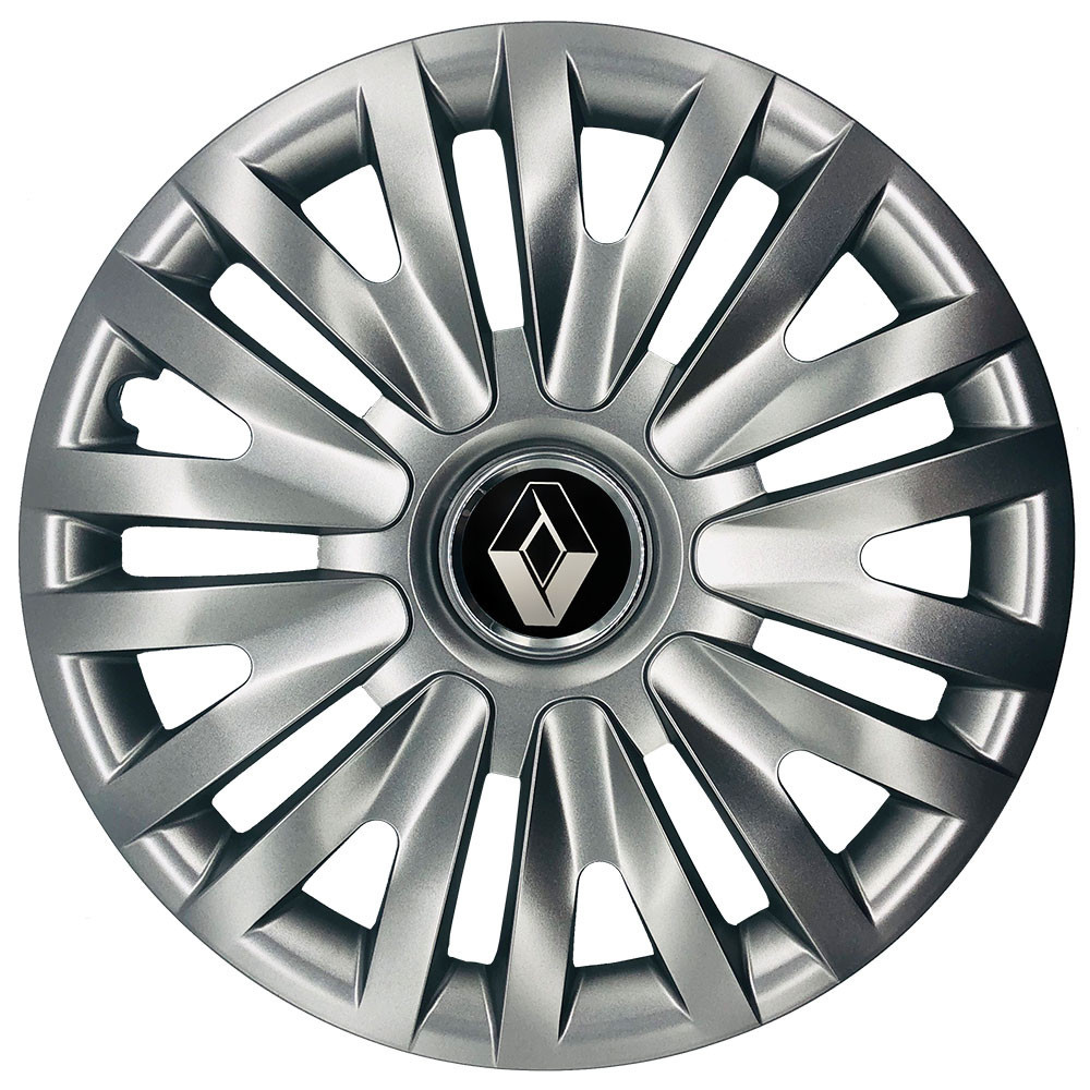 Автомобільні модельні ковпаки R13 Renault 103 4шт, SJS, сріблясті Київ - фото 1