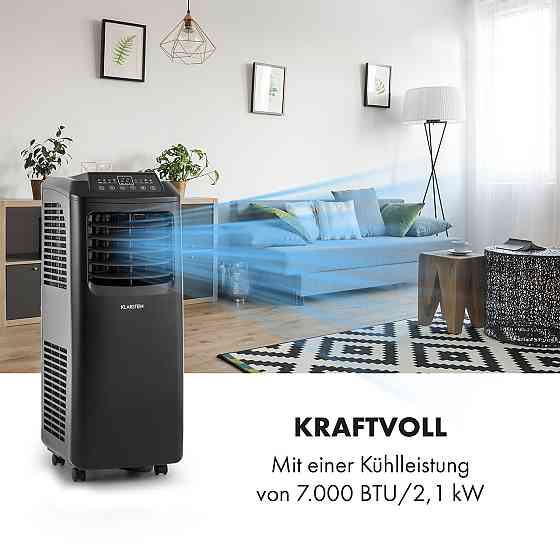 Pure Blizzard 3 2G Мобильный кондиционер 7000 BTU/2,1 кВт Пульт дистанционного управления Черный Черный Ровно