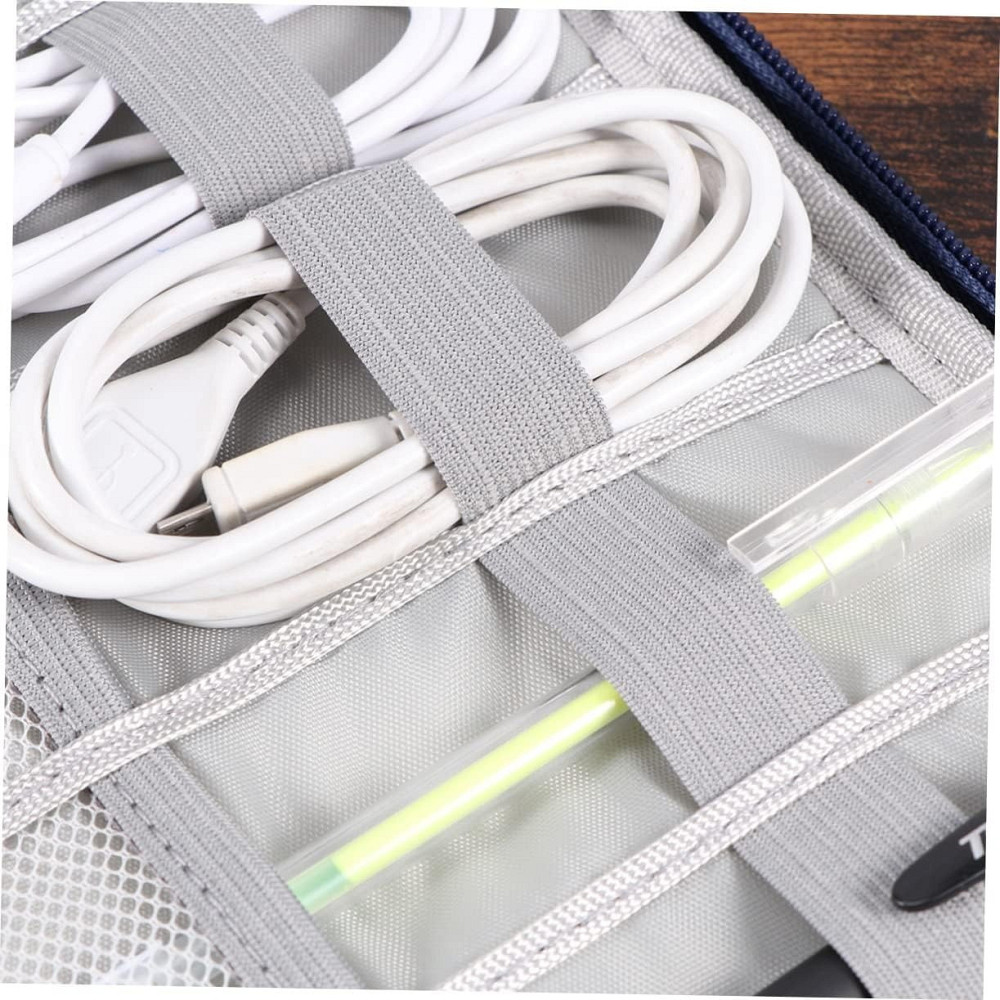 Сумка портативная для гаджетов и акссесуаров,дорожняя,синяя Каменец-Подольский - изображение 7