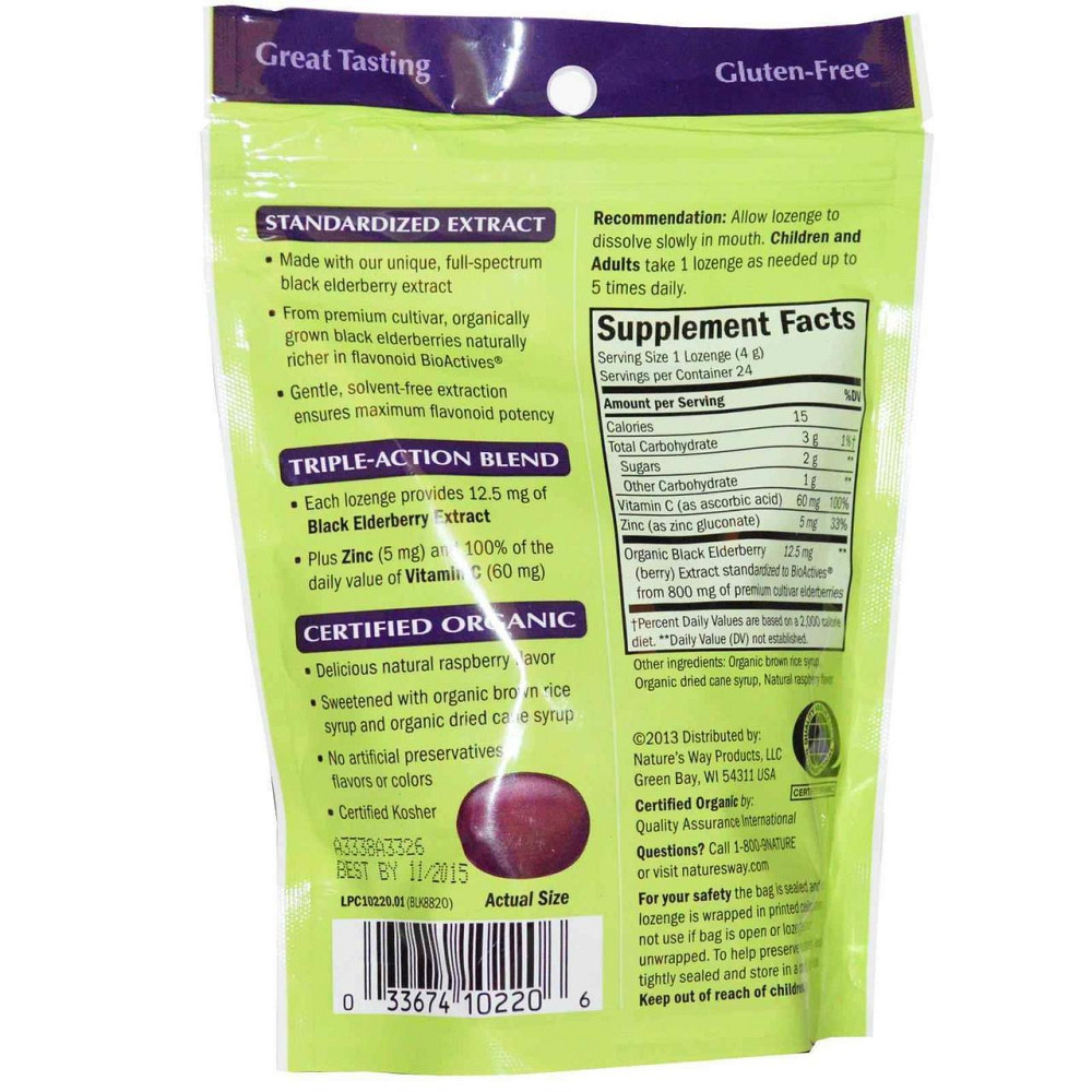 Чорна бузина Nature's Way Sambucus 24 цукерки Київ - фото 2