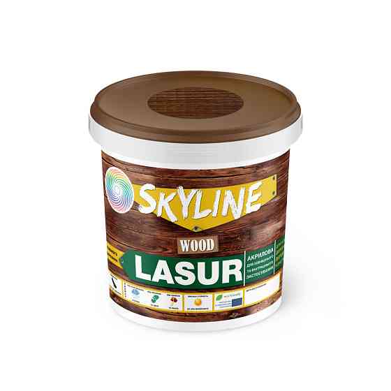 Лазур універсальна декоративно-захисна для дерев'яних поверхонь Махагон 0.4 л Харків
