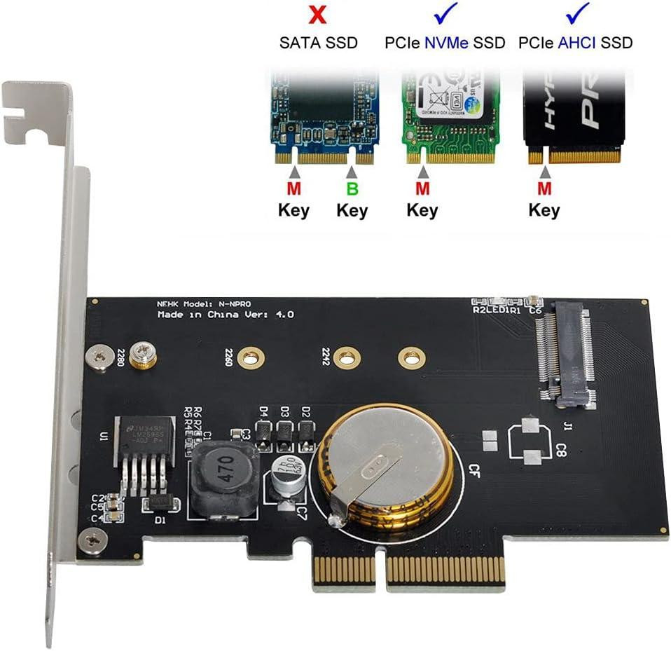 Адаптер PCI-E 3.0 x4 для M.2 NGFF M Key SSD Nvme Card PCI Express із захистом від збою живлення Луцк - изображение 2
