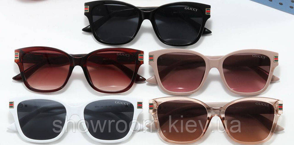 Женские модные очки от солнца GG (9642) black Киев - изображение 2