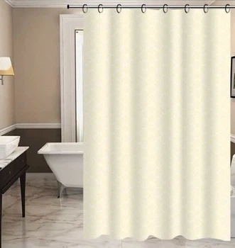 Штора для ванной 180*180 (узор бежевый) полиэтилен Zerix SCP-006 Харьков - изображение 2