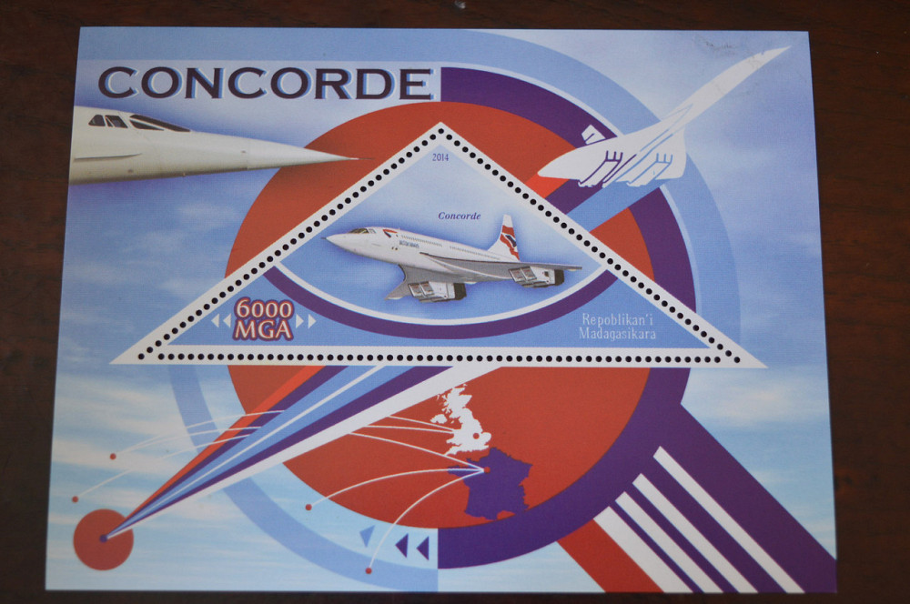 Мадагаскар. Транспорт. Личности. Блок. 2014 г. (А-34) Полтава - изображение 1