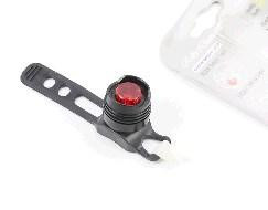 Фонарь   задний 1 диод алюминиевый, чёрный (без батареек) Мукачево - изображение 1