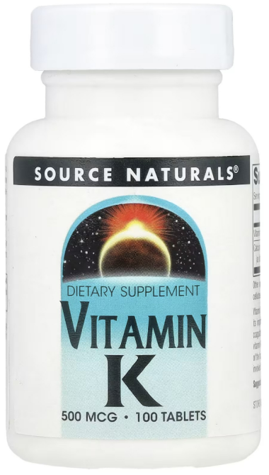 Витамин К 500 мкг Source Naturals Vitamin K 100 таб Киев - изображение 1