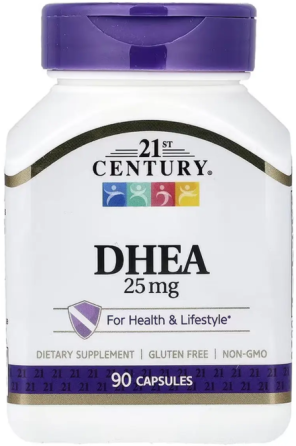 ДГЕА (DHEA) 25 мг 21st Century DHEA 25 mg 90 капс Киев