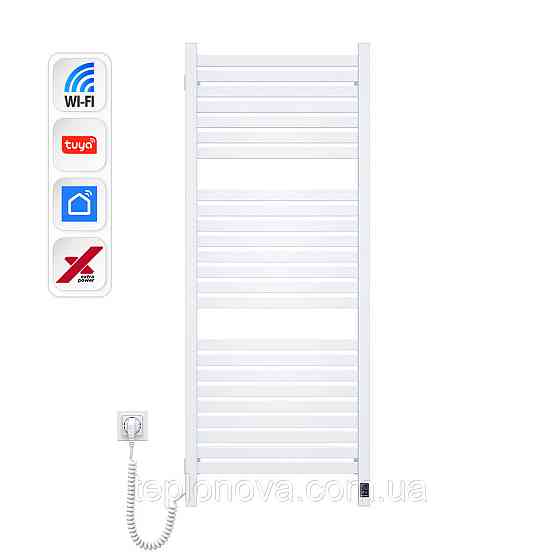 Электрический полотенцесушитель NAVIN Авангард X 480х1200 Sensor с WI-FI левосторонний, белый Черновцы