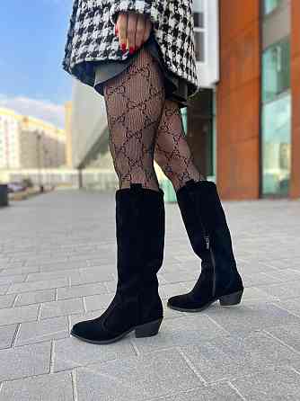 Edan Instruments Чоботи жіночі EDAN K/B чорні (осінь-весна, замша натуральна) (6061) Коломия