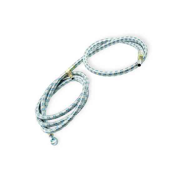 Паливопровід тиску 3 штуцери в мет. оплетці МТЗ L=2950мм (трійник у бак) низького Мукачево