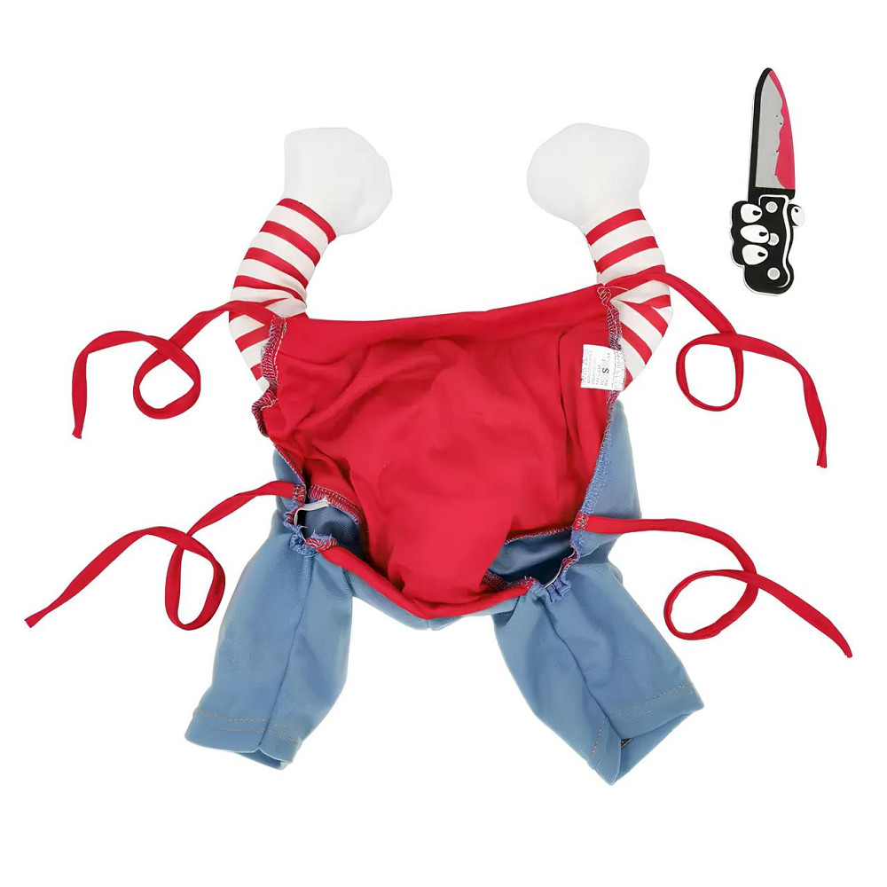 Костюм для домашніх тварин RESTEQ — одяг для собак Чакі розмір S, стильний та зручний костюм для улюбленців, ідеальний для свят та Київ - фото 4