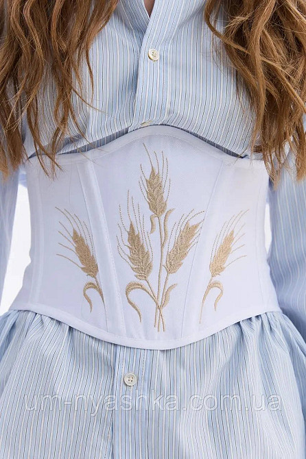 Корсет жіночий та підлітковий корсетний пояс з вишивкою Колоски Кривий Ріг - фото 2