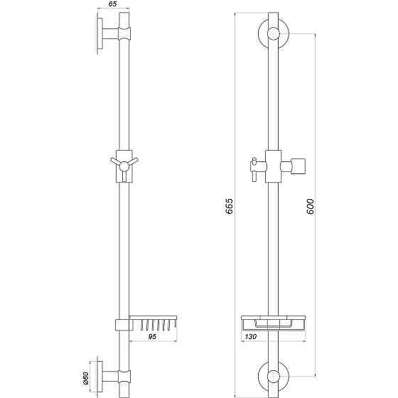Душевая стойка Globus Lux DS-1106-CR Киев