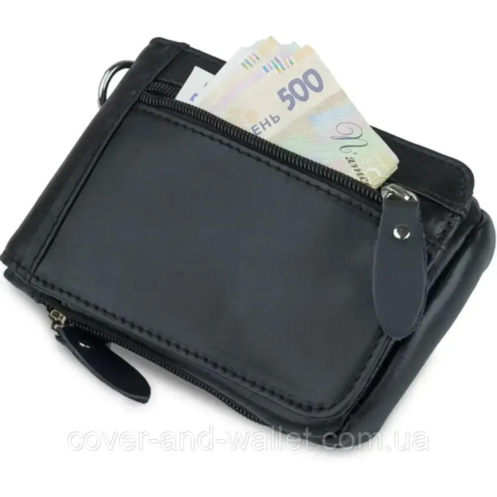 Маленькая кожаная мужская сумка на пояс Vintage 14691 Киев - изображение 8