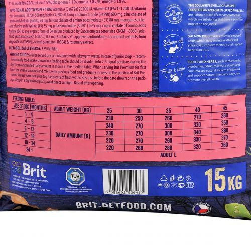 Сухий корм Brit Premium Dog Junior L для цуценят та юніорів великих порід, з куркою, 15 кг Київ - фото 5