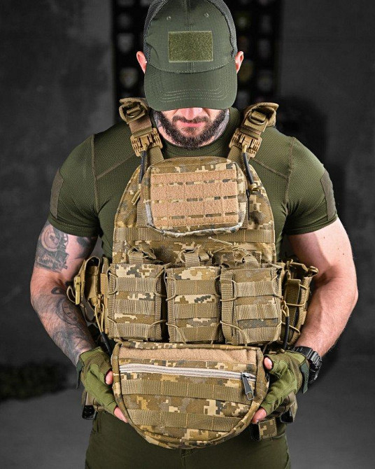 Плитоноска + РПС ATACK TIMUCHIN піксель ДЛ7139 Одеса - фото 7