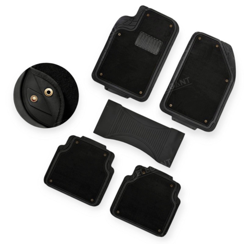 Килимки універсальні. зі знімним ворсом, перемичка, чорний elegant салон. Мукачево - фото 1