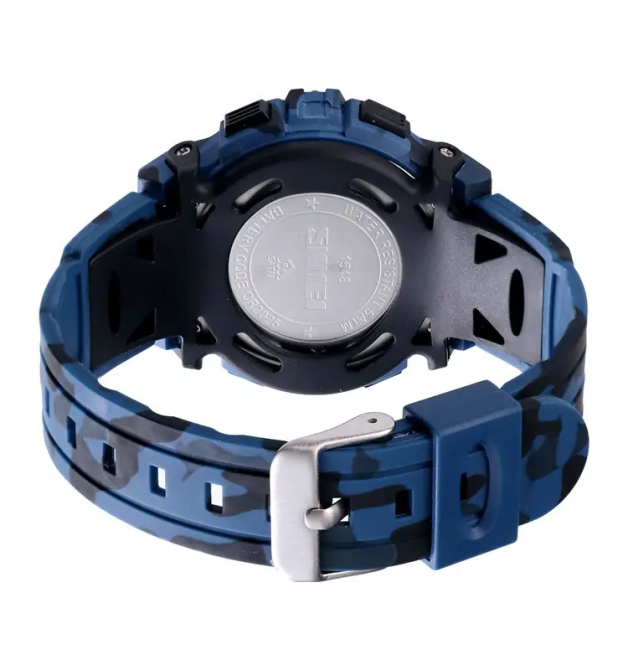 Детские спортивные наручные часы Skmei Kids 1548 (Темно-синий камуфляж) Винница - изображение 7