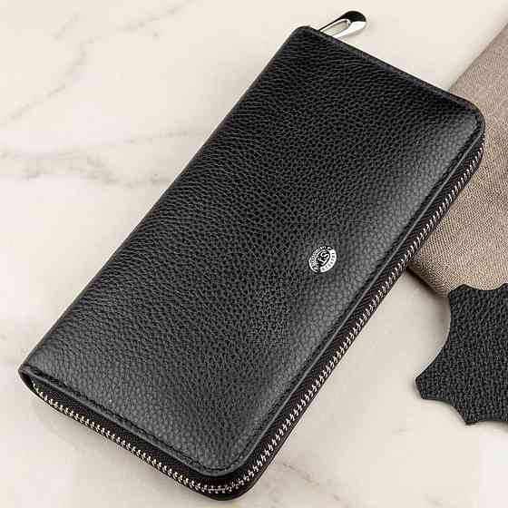 Жіночий клатч на блискавки ST Leather 18863 Чорний Київ