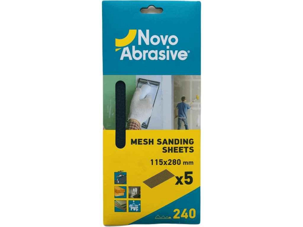 Сетка абразивная P240 5шт ТМ NovoAbrasive Киев - изображение 1
