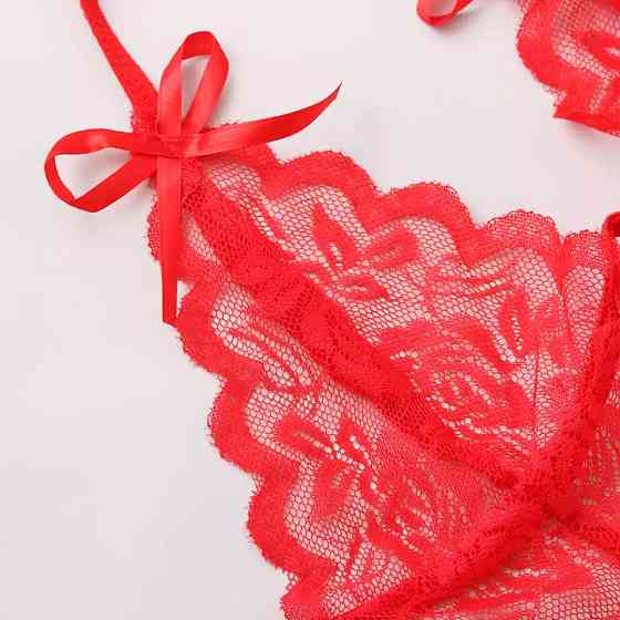 Женский пеньюар эротический красный - размер универсальный (42-46р.) Киев