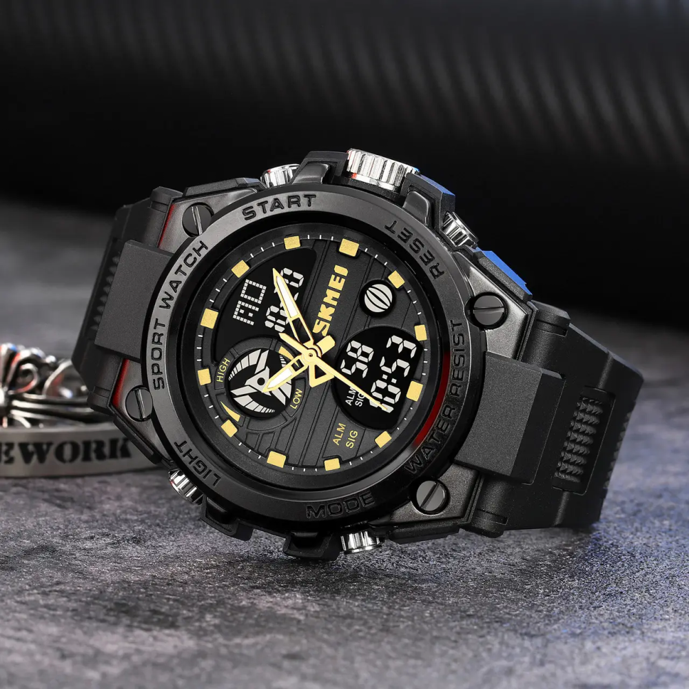 Мужские наручные часы Skmei 2031 (Черный с золотым) Винница - изображение 6