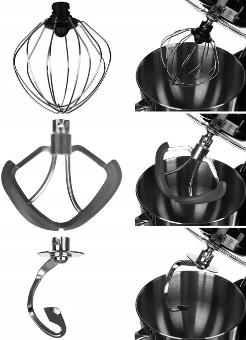 Планетарний Кухонний комбайн тістоміс 6.2 літра з насадками Ruhhy (16745) Нововолинськ - фото 6