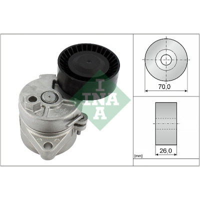 Натягувач ременя з роликом INA 534 0104 10 Вінниця - фото 1