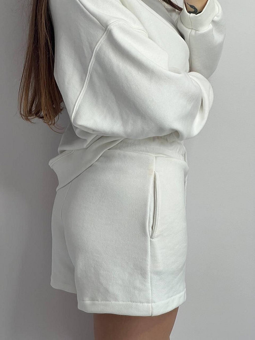 Шорты трикотажные женские Молочный M/L Харьков - изображение 2