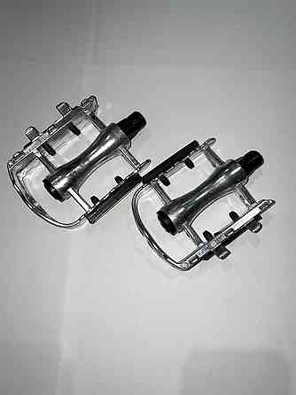 Педали велосипедные (с катафотами, металл, хром, декор) Мукачево