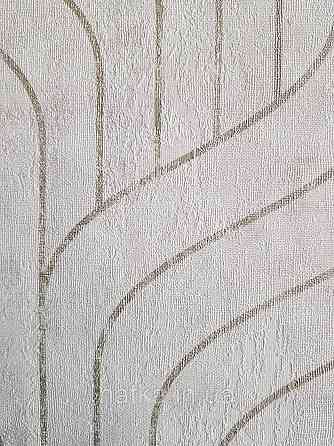 Шпалери метрові вінілові на флізелін Grandeco Feeling геометрія золотисті смуги на молочному Київ