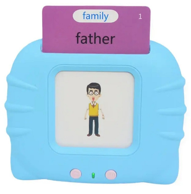 Учебные карточки Монтессори для изучения английского голубой Київ - фото 5