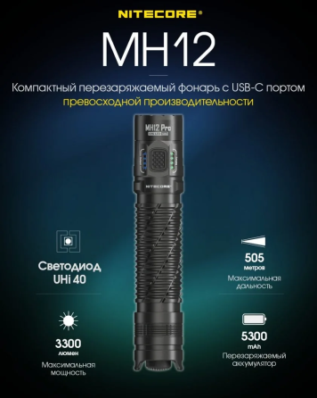 Набір для нічного полювання Nitecore MH12 PRO Hunting KIT у кейсі Вінниця