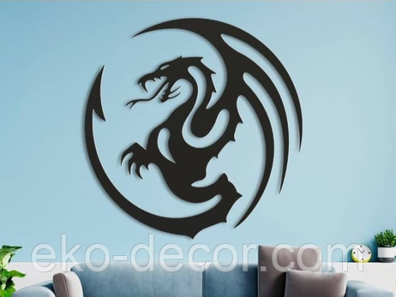 Декоративне настінне Панно «Дракон» Декор на стіну Київ