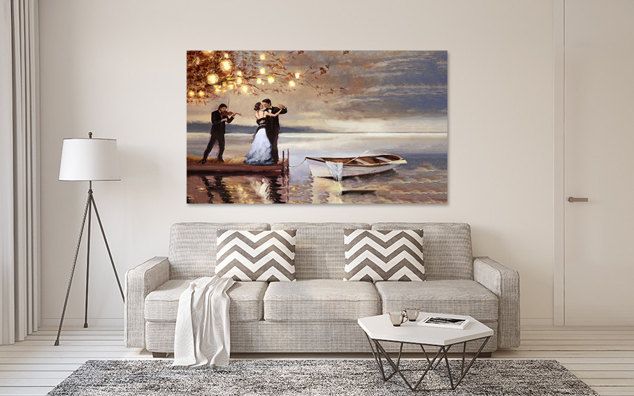 Картина холст в гостиную / спальню   Закохана пара   MLP_148 50x100 см Киев - изображение 2