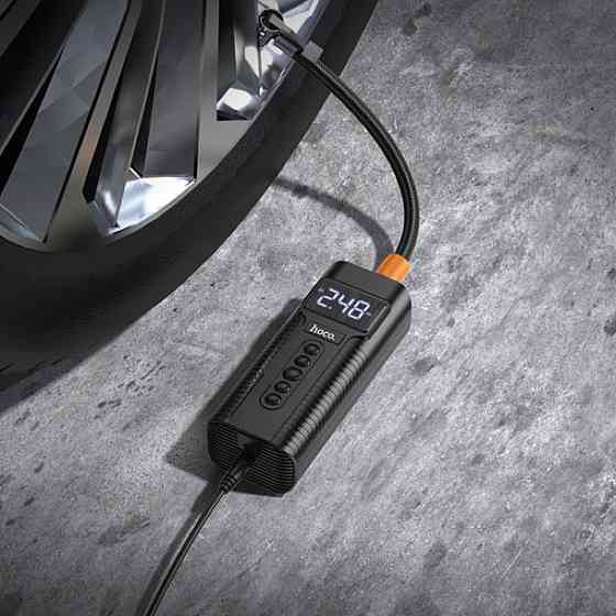 Автомобільний насос HOCO PH55 Roys smart car air pump Black Киев