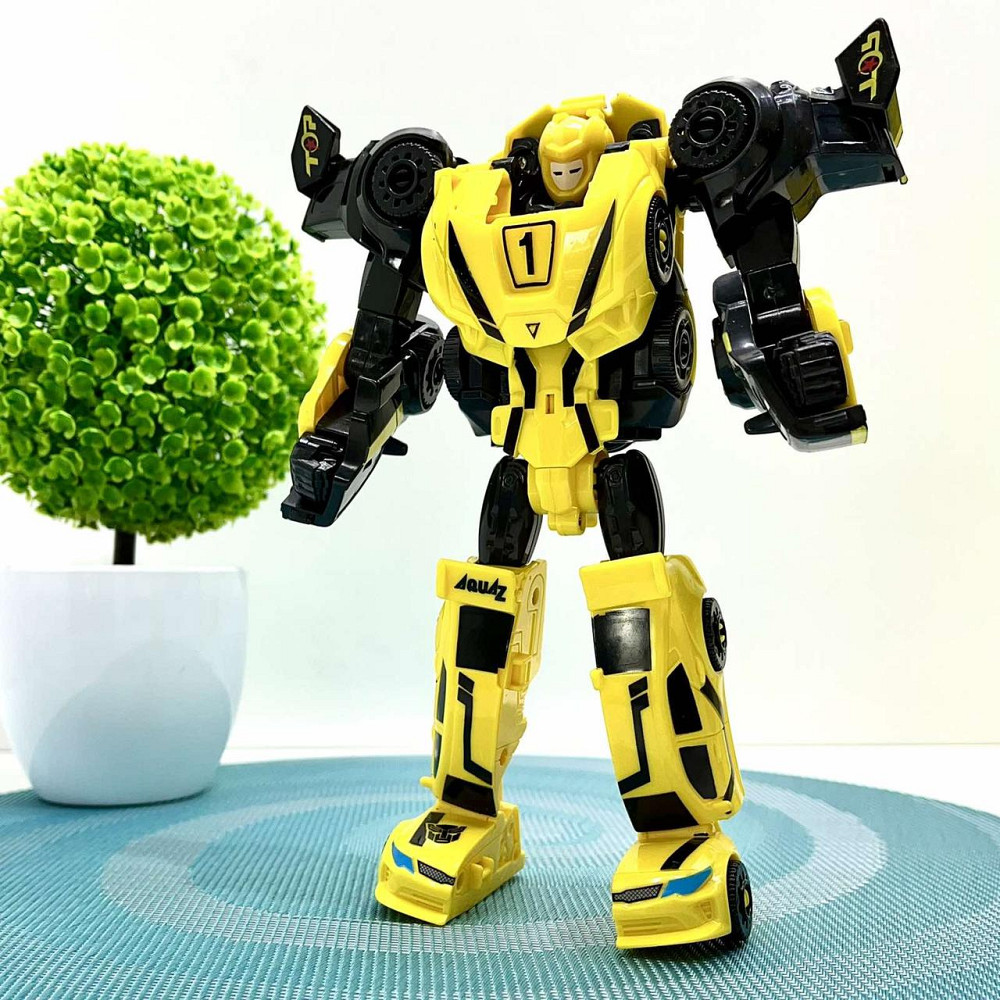 Трансформер Спорткар 3в1 висота 20см робот + машина в коробці Жовтий (Q1914) Чернігів - фото 8